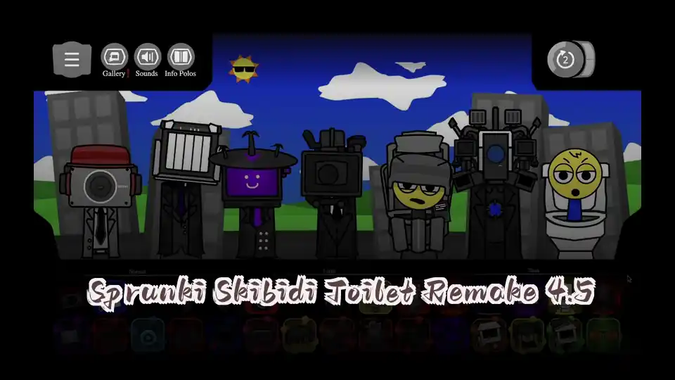 Sprunki Skibidi Toilet Remake 4.5