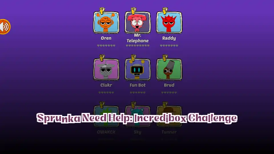 Sprunka Need Help: Incredibox Challenge